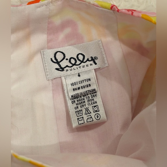 Vintage Lilly Pullizer Women’s Strapless Dress 4 Kings Court Patch White Label - Picture 4 of 6